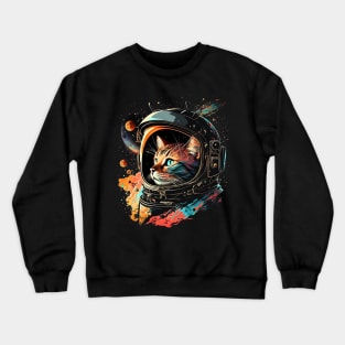 astro cat Crewneck Sweatshirt